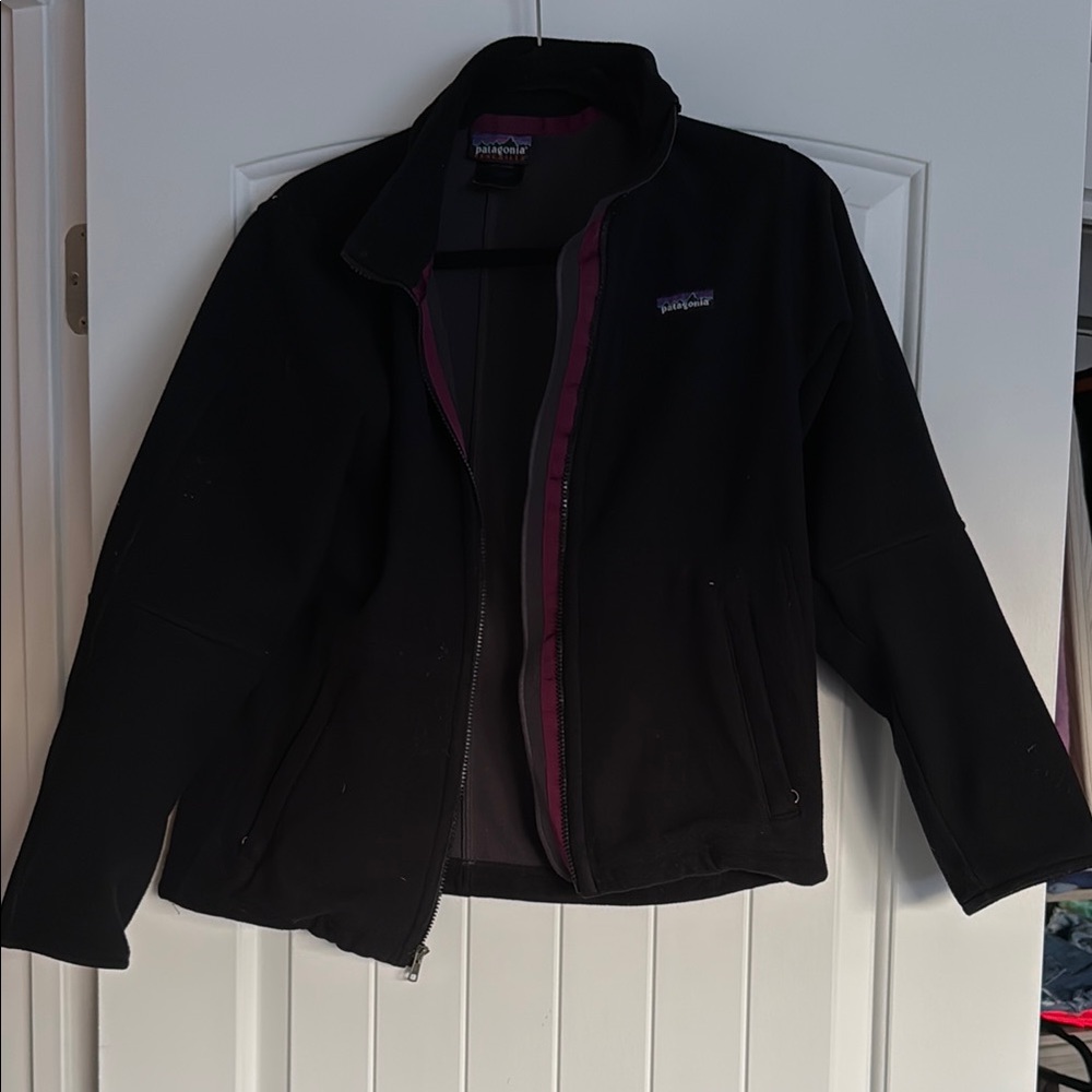 Patagonia synchilla black fleece jacket